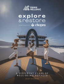 Explore and Restore 2024 digital brochure for Swan Hellenic cruises in collaboration with Chopra 